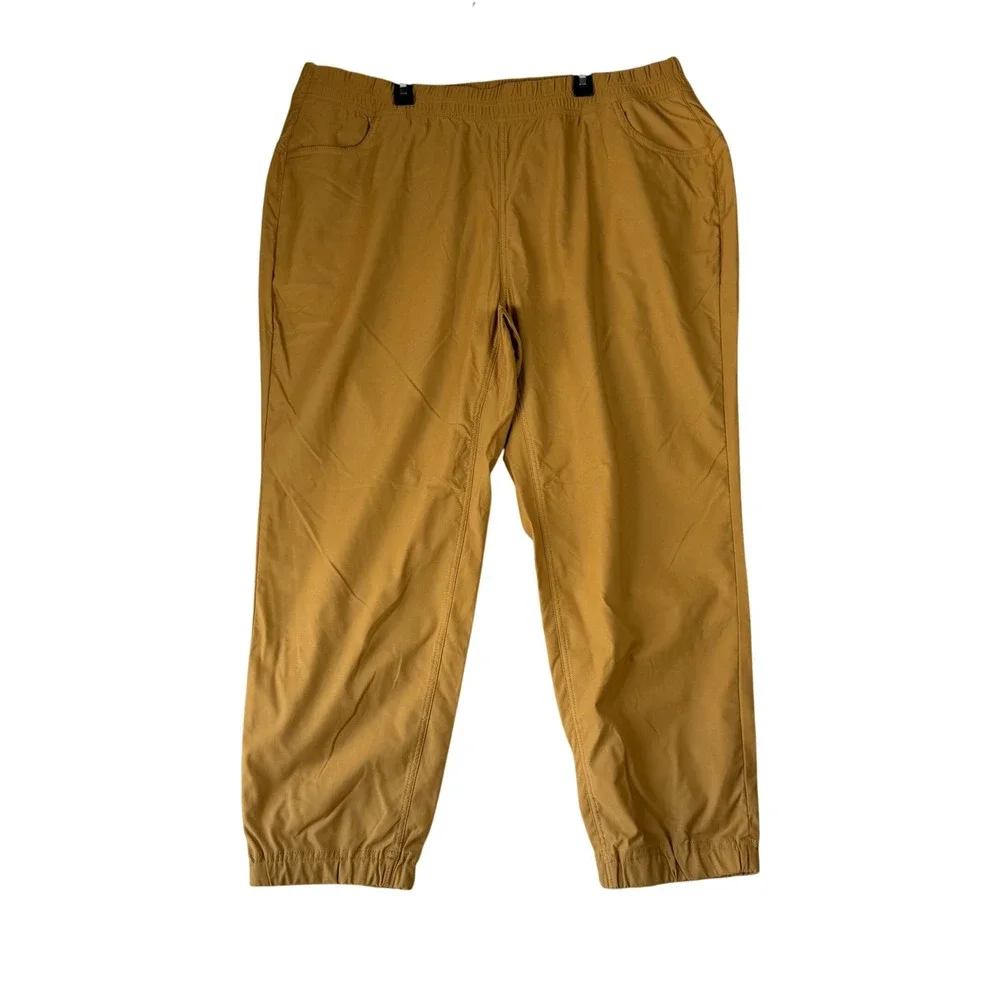 Prana Halle E-Waist Jogger Plus II Antique Bronze Hiking Pants 20W NEW